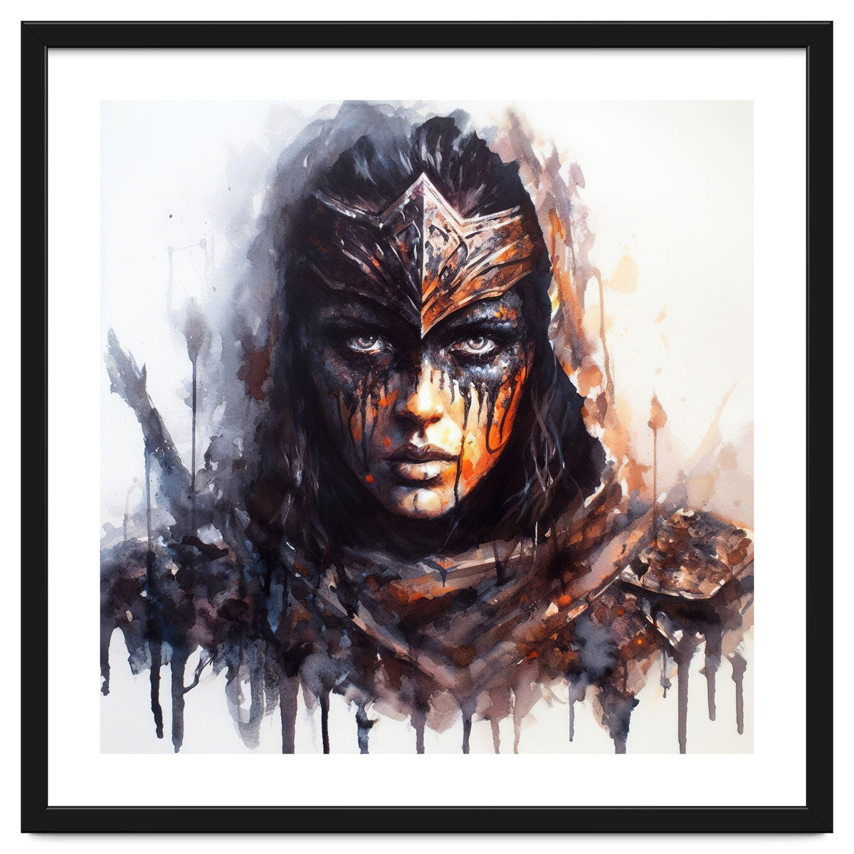 Armored Medieval Warrior Woman