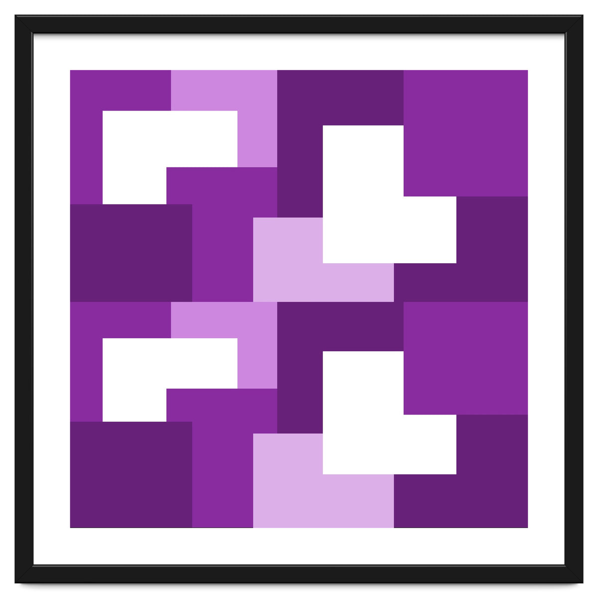 Purple Abstract Square Tiles