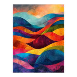 Abstract Rainbow Mountain Landscape (Print Only) thumbnail