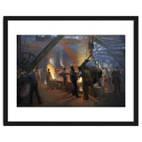 Peder Severin Kroyer (1851-1909). Danish painter. The Iron Foundry, Burmeister & Wain, 1885. thumbnail
