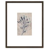 Leaf Beige and Blue Art Print thumbnail