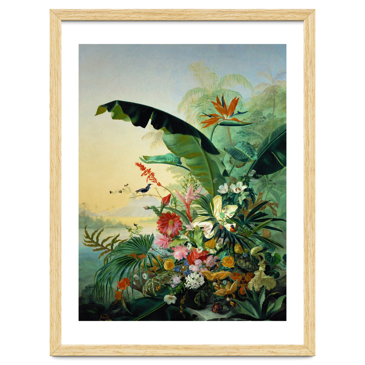 Fleurs exotique, 1836 Exotic flowers from tropical countries. Canvas, 162 x 121 cm.