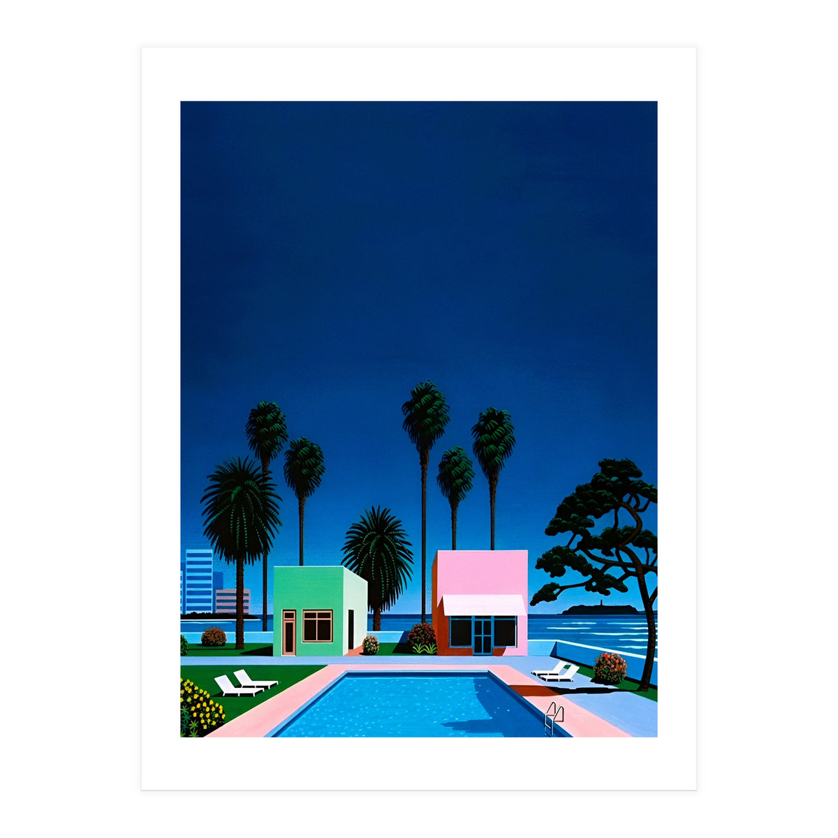 Hiroshi Nagai - City Pop , Vaporwave Aesthetic (Print Only)