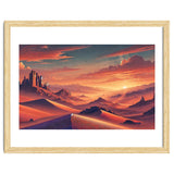 Vintage Chile, Atacama Desert Sunset Poster thumbnail