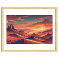 Vintage Chile, Atacama Desert Sunset Poster