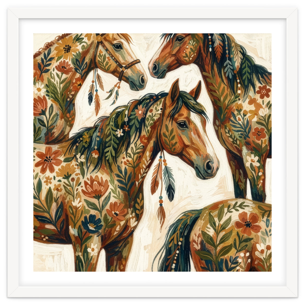 Rustic Horse Blossoms