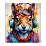 Squirrel In Headphones (Print Only) thumbnail