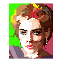 Sharon Stone Actress Movie Retro Illustration (Print Only)