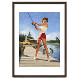 Pinup Fishing Girl With Her Catch thumbnail