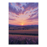 Serene Lavender Fields at Golden Hour Sunset (Print Only) thumbnail