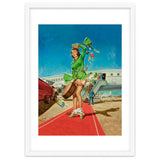 Sexy Pinup Brunette Experiencing Sudden Wind At The Airport thumbnail