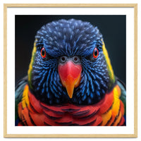 Close Up Of A Colorful Rainbow Lorikeet Bird