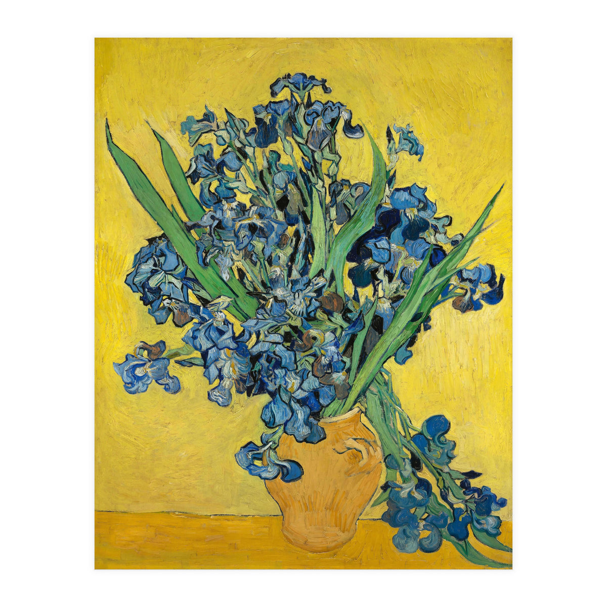 Irises. Date: May 1890, Saint-Rémy-de-Provence. Dimensions: 92.7 cm x 73.9 cm, 111.5 cm x 92.9 cm. (Print Only)