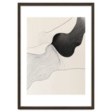 Abstract Black And White Organic Flowing Lines Art thumbnail