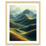 Ethereal Green Mountain Ridges Art thumbnail