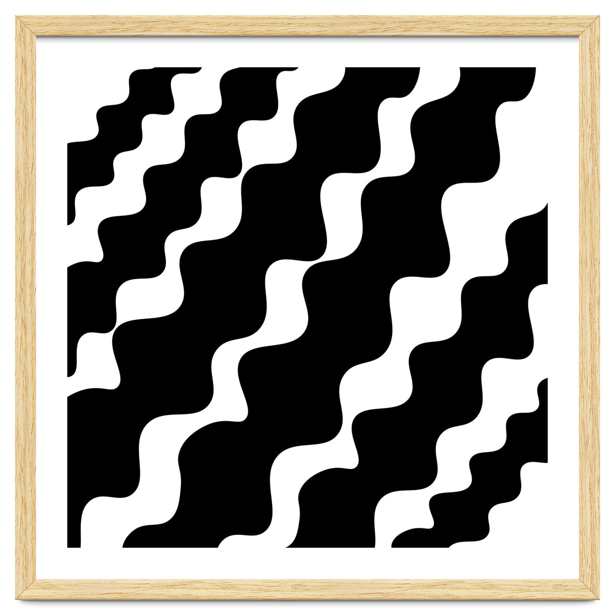 Black Wavy Pattern
