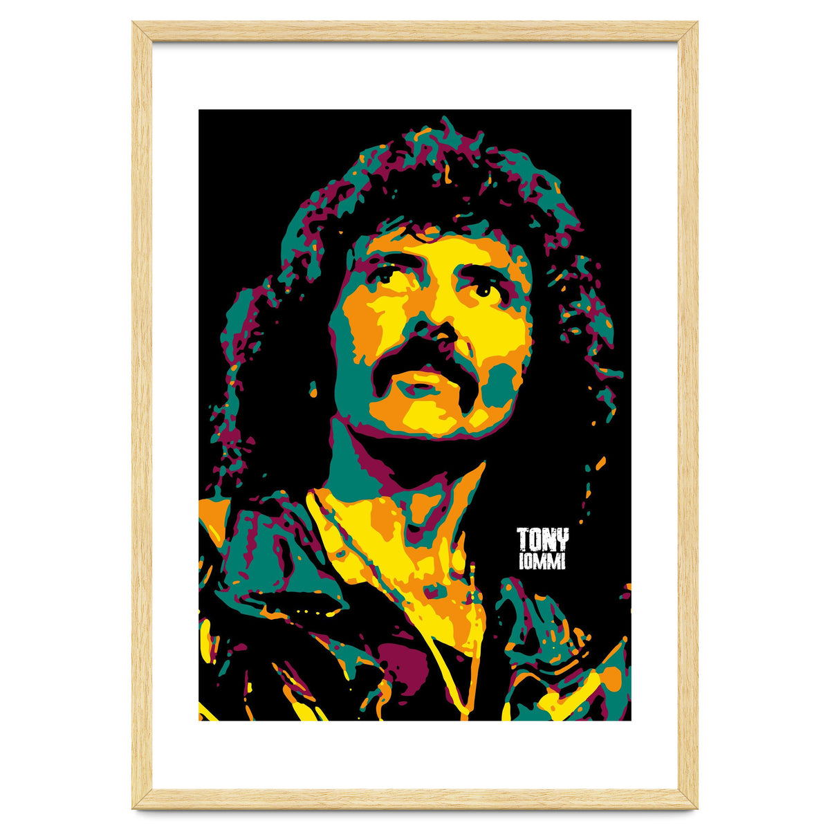 Tony Iommi Portrait Pop Art