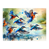 Kingfishers In Flight (Print Only) thumbnail