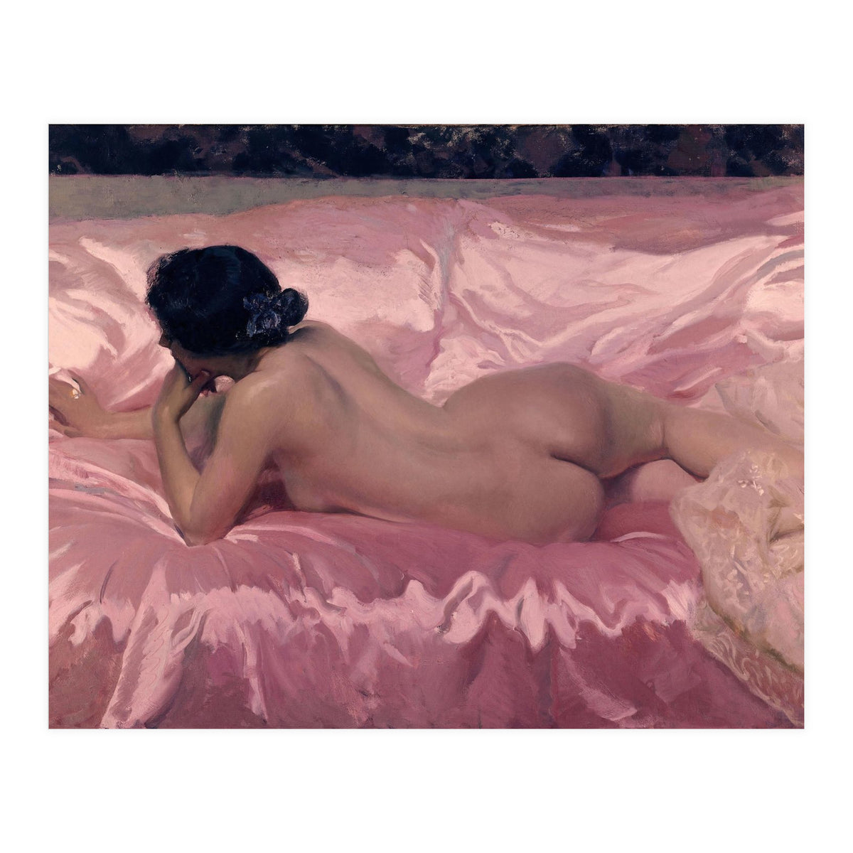 'Nude Woman', 1902, Oil on canvas, 106 x 186 cm. (Print Only)