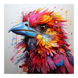 Vibrant Abstract Bird Portrait Watercolor Splash (Print Only) thumbnail