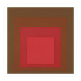 JOSEF ALBERS - HOMAGE TO THE SQUARE, RED, BROWN  (Print Only) thumbnail