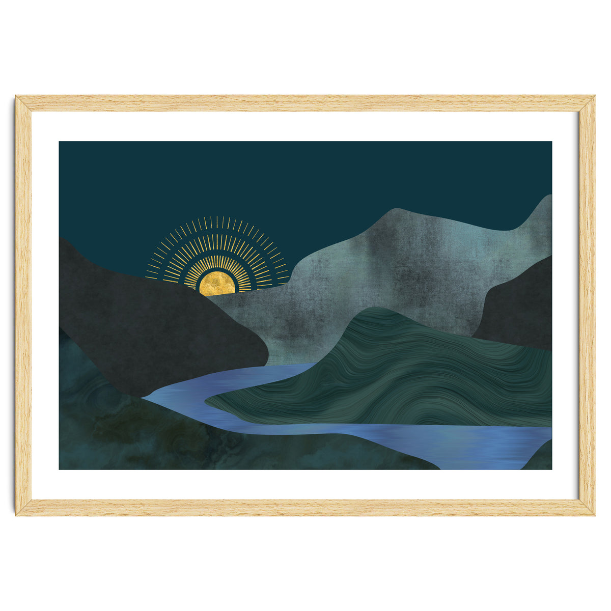 Abstract Landscape Sunrise