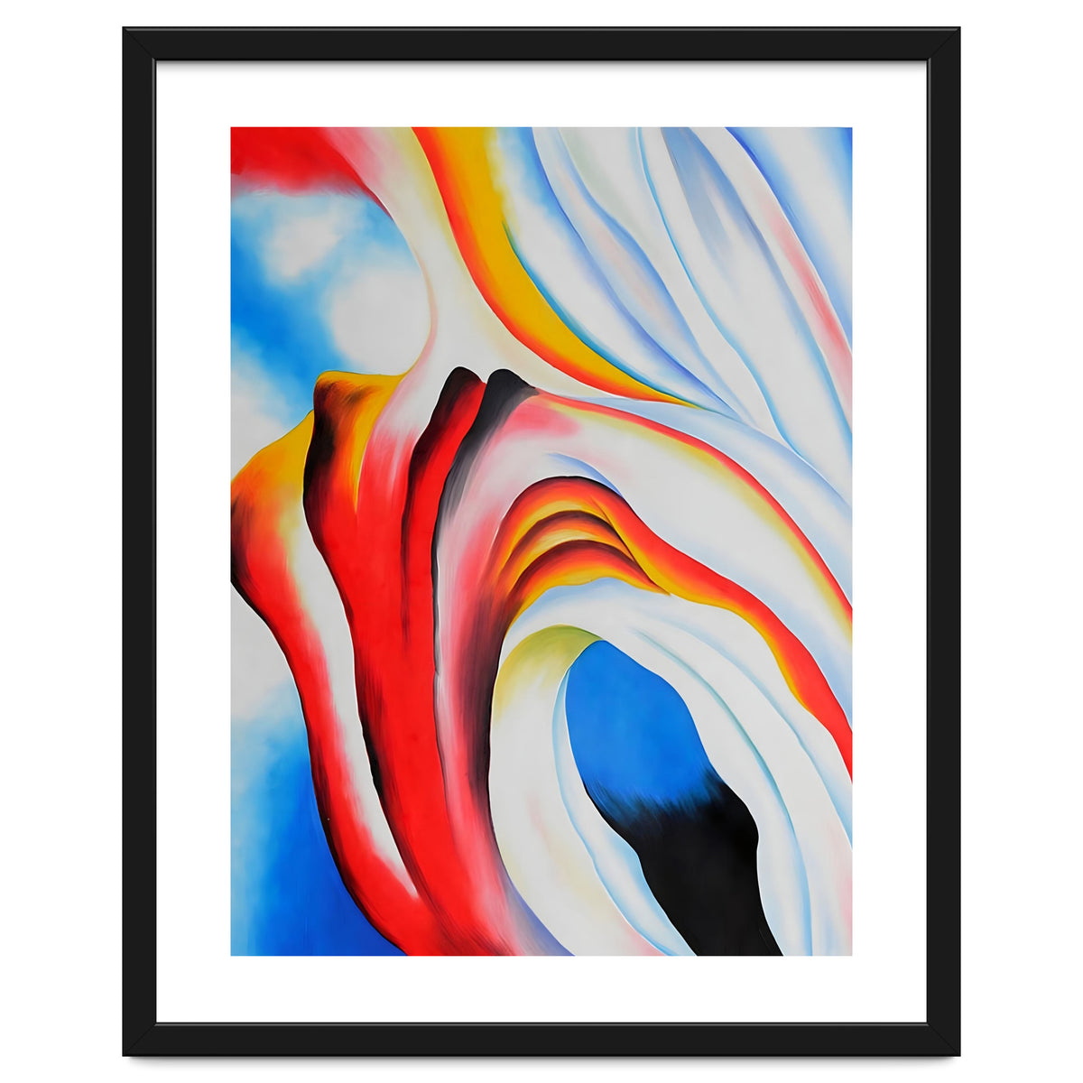Georgia O’Keeffe – Music, Pink and Blue (1918) | Abstract Modernist Harmony of Color and Emotion