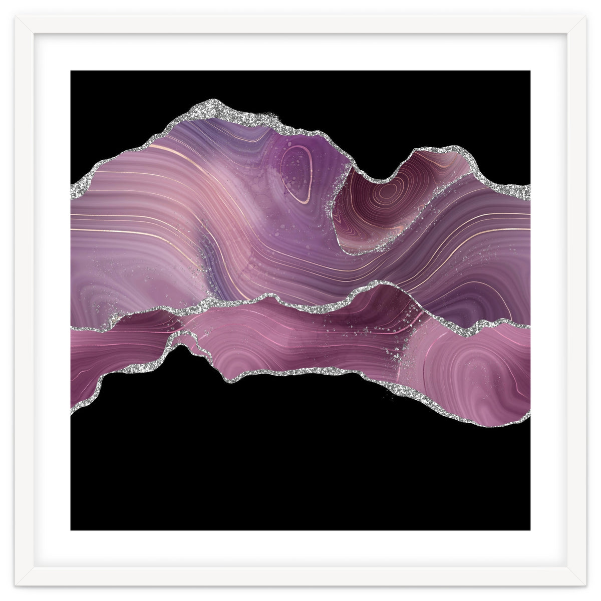 Mauve & Silver Agate Texture 04