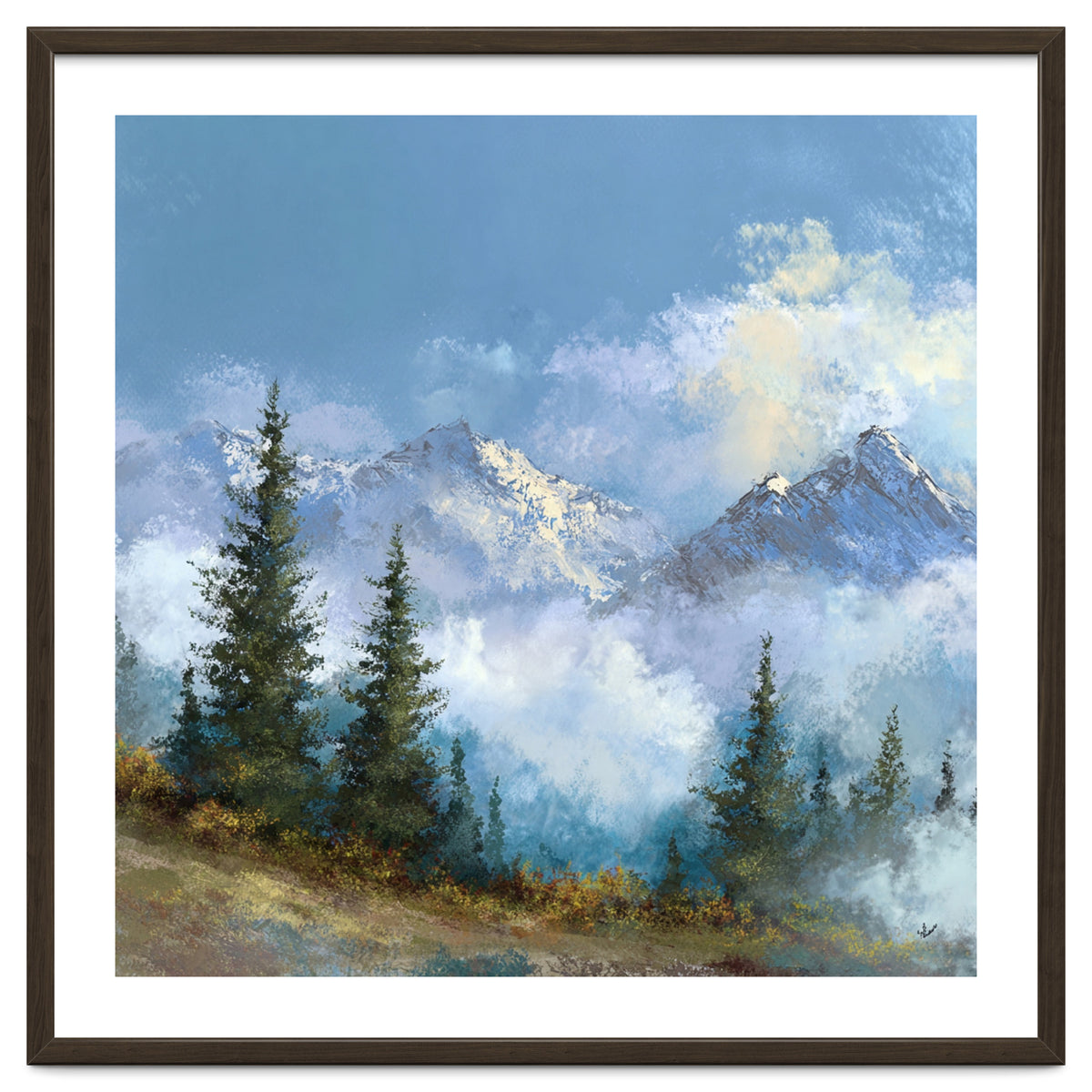 Majestic Snow-Capped Alpine Peaks