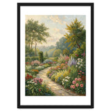 Enchanted English Cottage Garden Oil Painting thumbnail