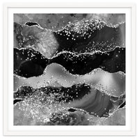 Black Glitter Agate Texture 07