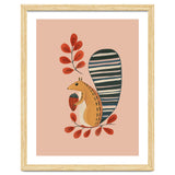 Squirrel In A Pink Autumn thumbnail