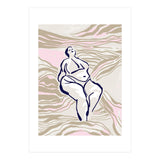 Follow the lines Serene woman in the water (Print Only) thumbnail