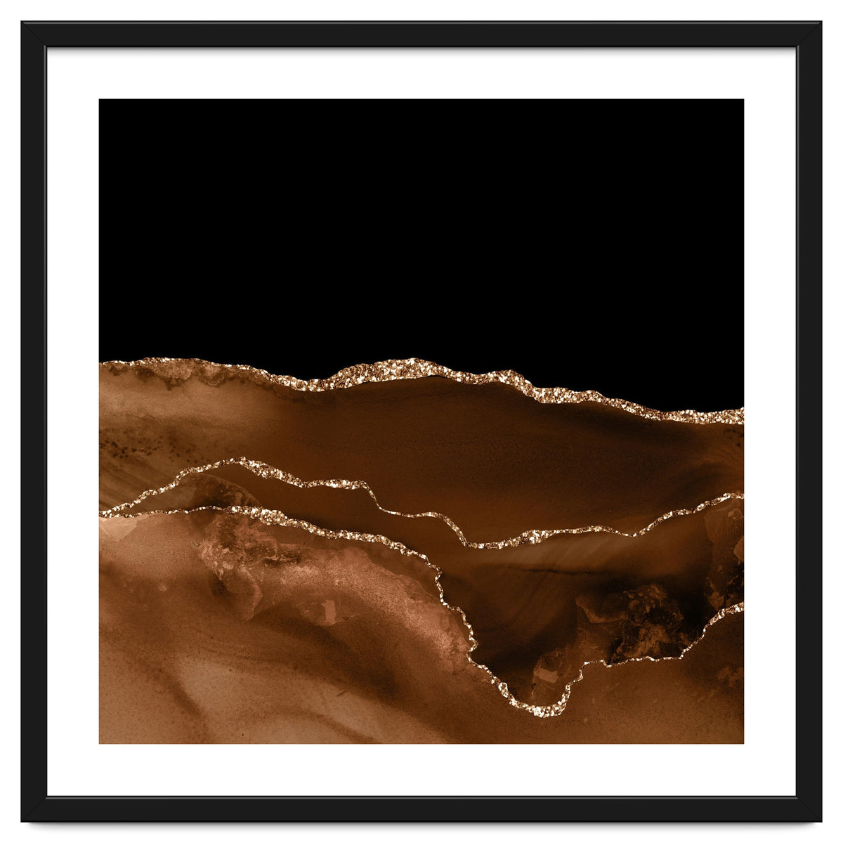 Brown & Gold Agate Texture 07