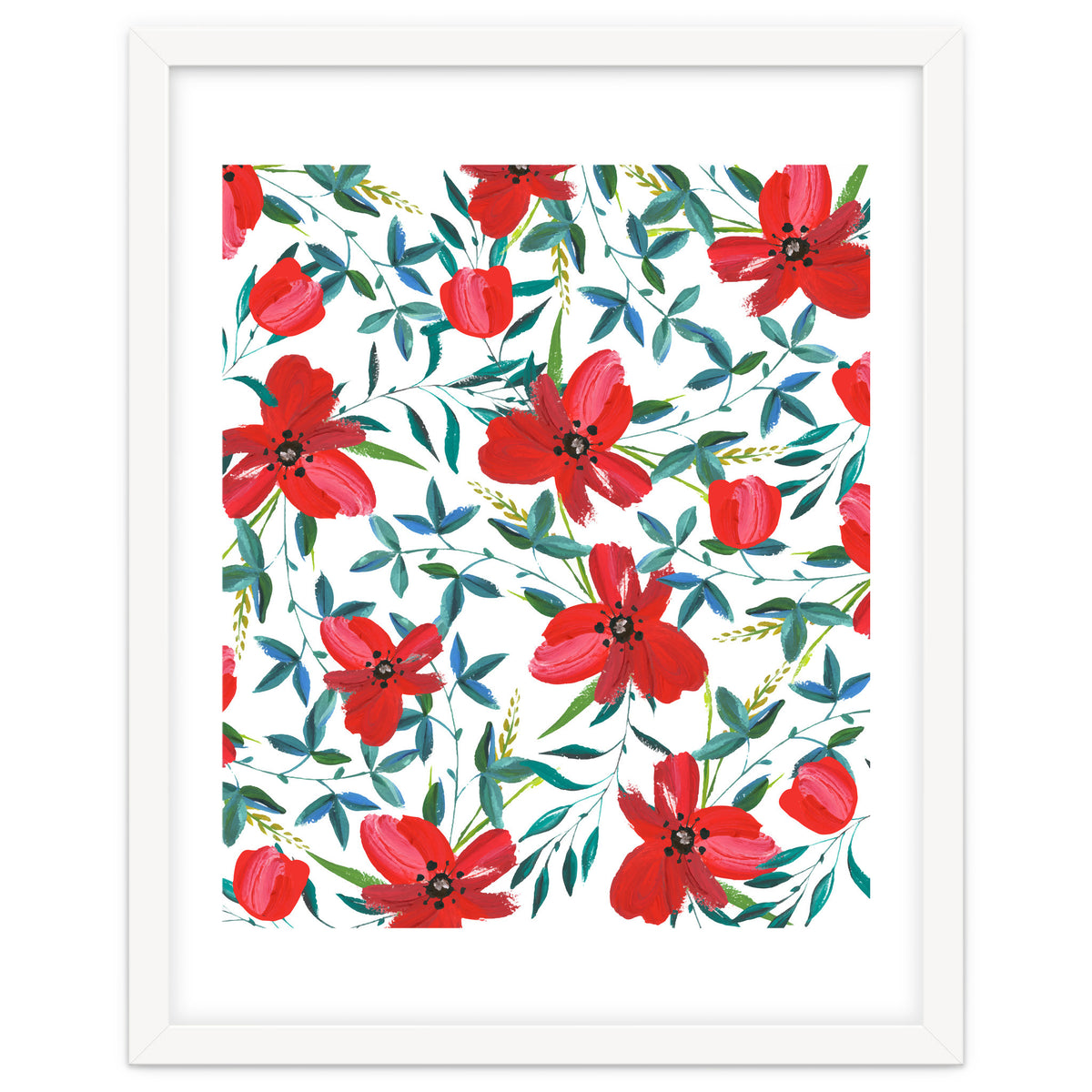 Red Blossom #society6 #decor #buyart