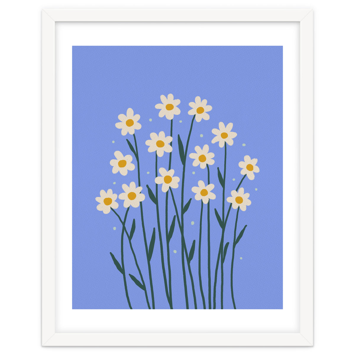 Simple Daisies - periwinkle