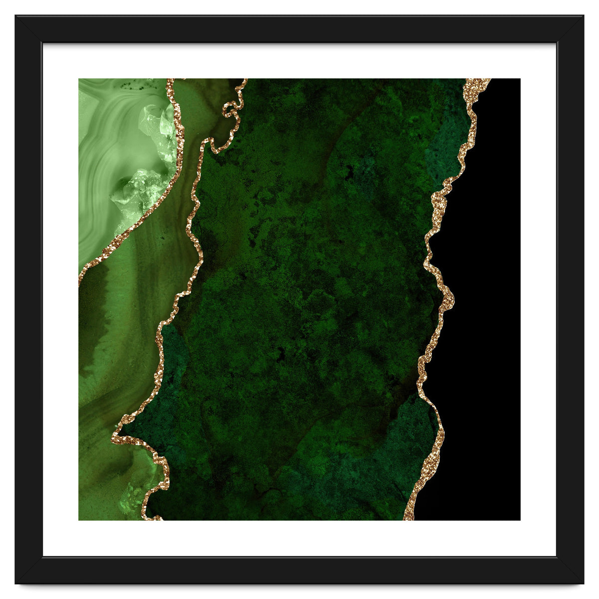 Green & Gold Agate Texture 15