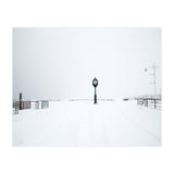 A clock tower in the snow beach (Print Only) thumbnail