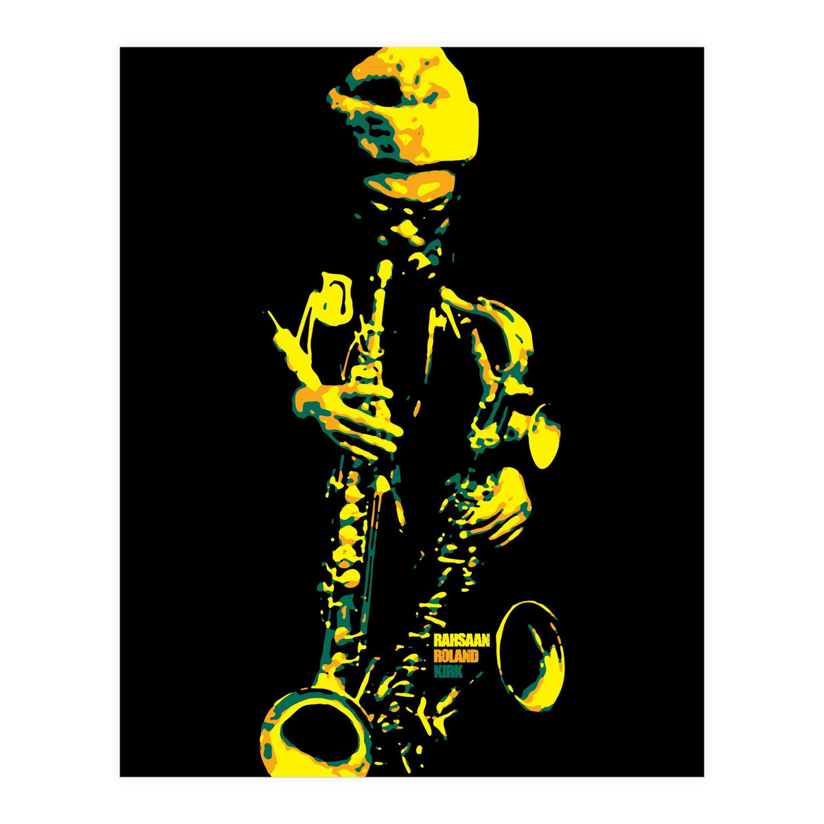 Rahsaan Roland Kirk in Pop Art (Print Only)