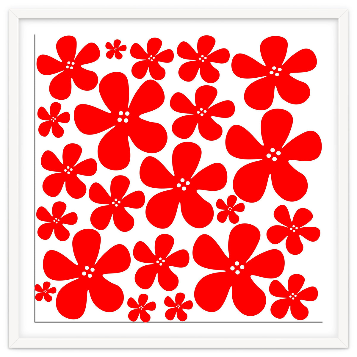Red Flowers Pattern