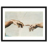 The Sistine Chapel; ceiling frescos after restoration. The creation of Adam. thumbnail