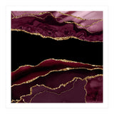 Burgundy & Gold Agate Texture 11 (Print Only) thumbnail
