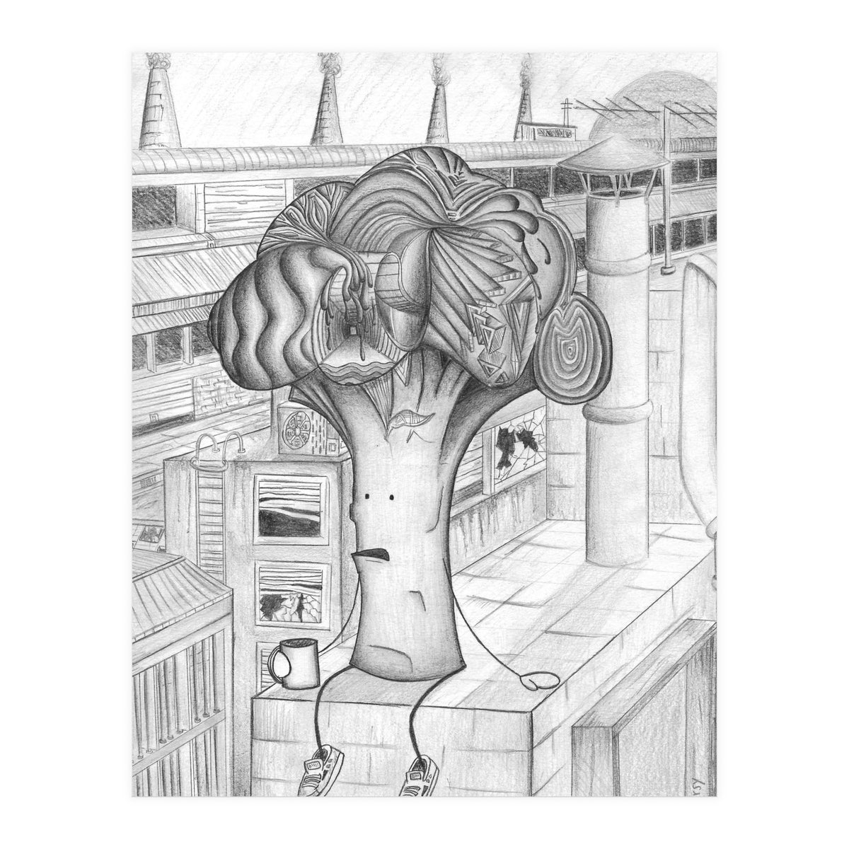 Mr Brokkoli by Charsy  (Print Only)