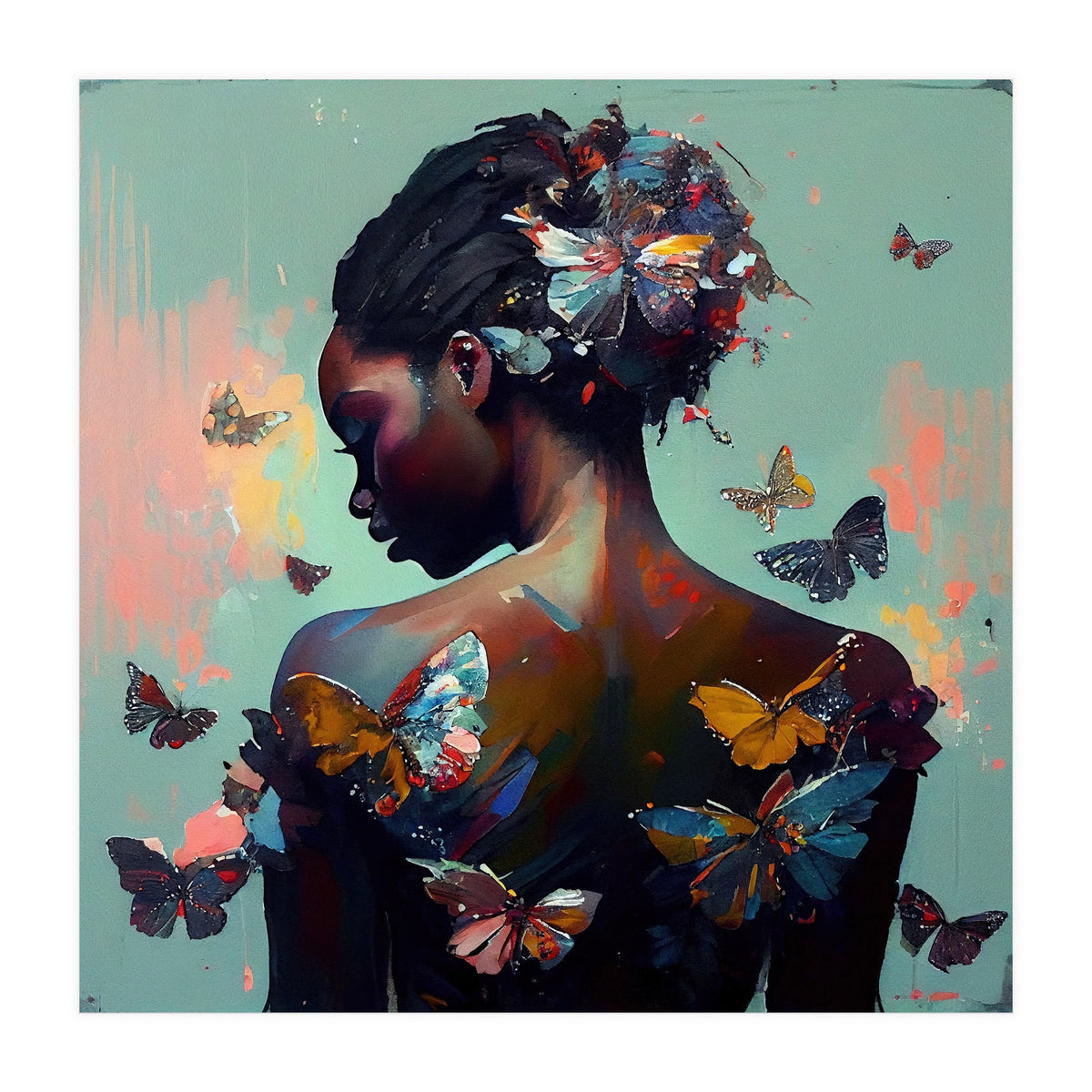 Powerful Butterfly Woman Body #1 (Print Only)