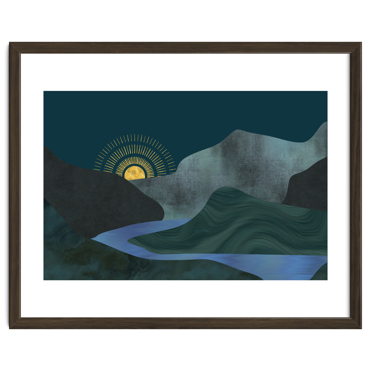 Abstract Landscape Sunrise