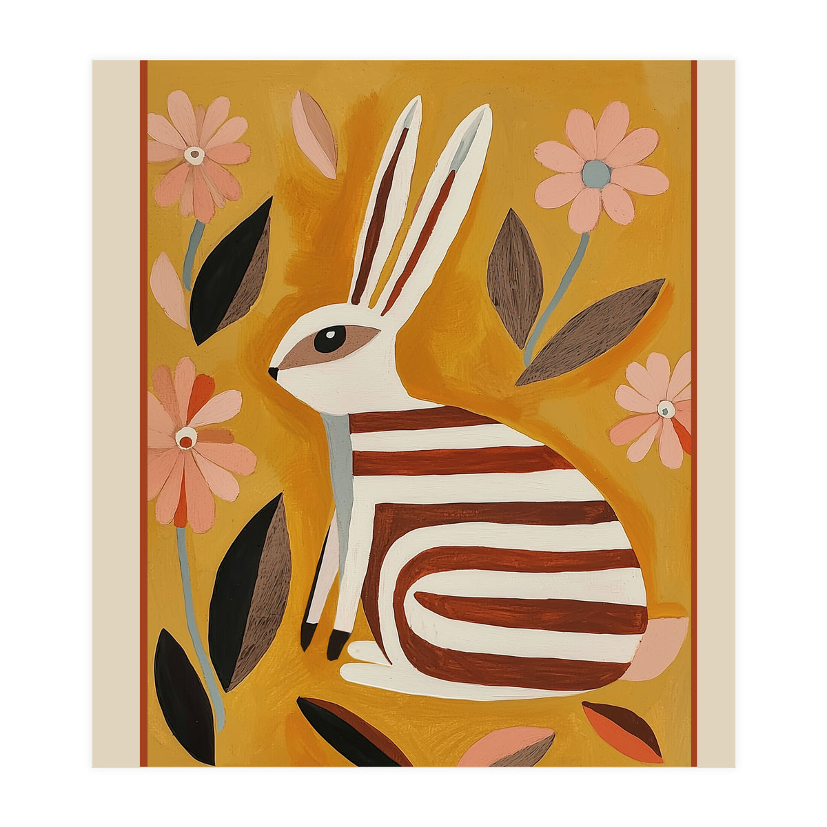 Striped Hare (Print Only)