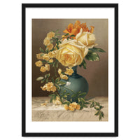 William Duffield – Marchal Niel Roses (1883) Botanical Floral Print