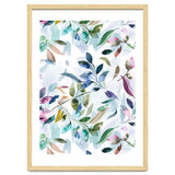 Watercolor Tranquility Leaves Mauve thumbnail