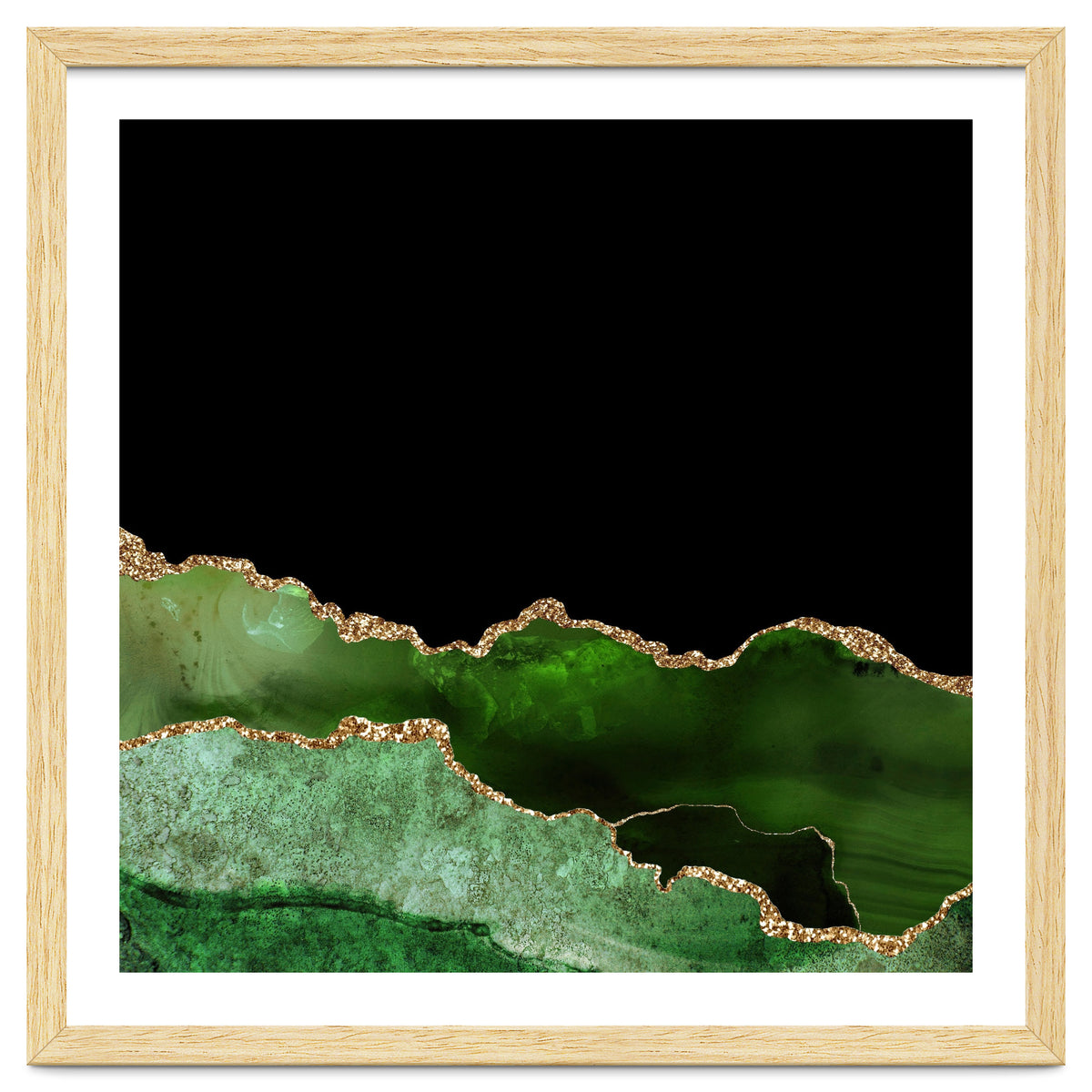 Green & Gold Agate Texture 10