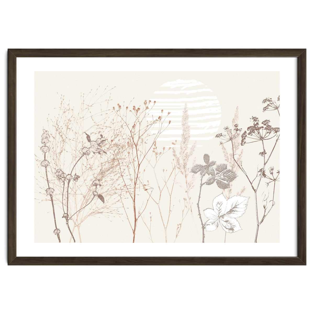 Plant based calming atmosphere earthy tones